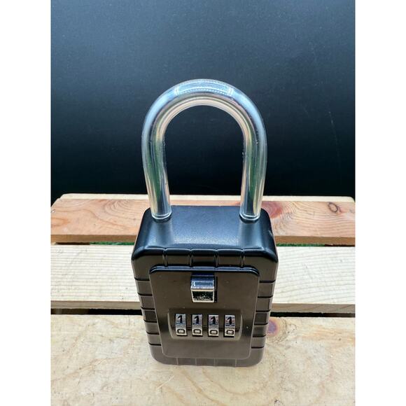 Brand New 4-Digit Combination Key Lock Box w/ Hinged Door-for Realtors - Picture 1 of 8